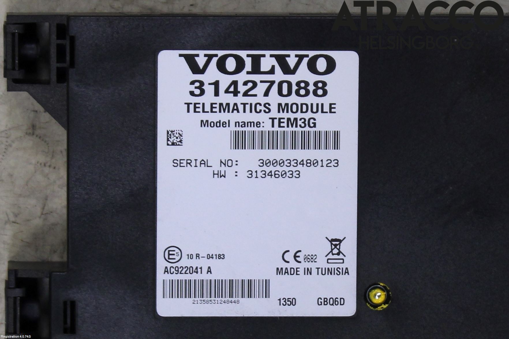 Volvo V60 14-18 Styreenhet Tale