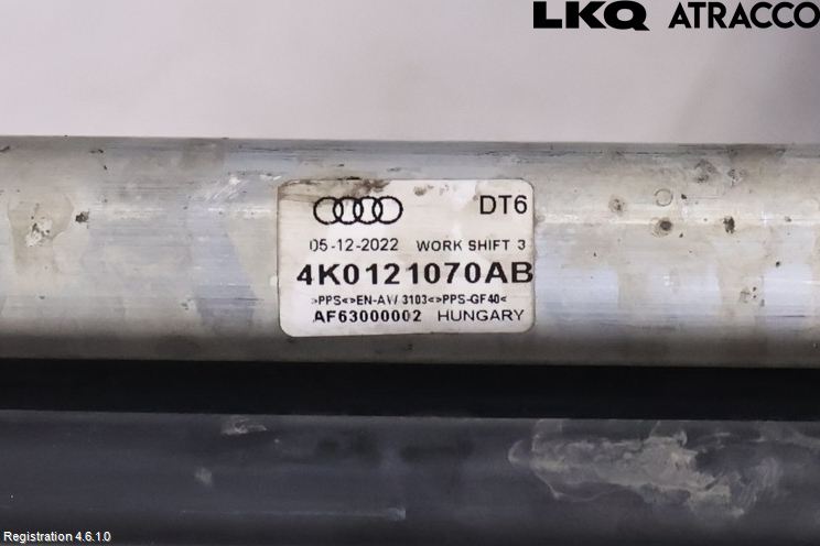 Audi A6 F2/C8 19- Radiator Slange