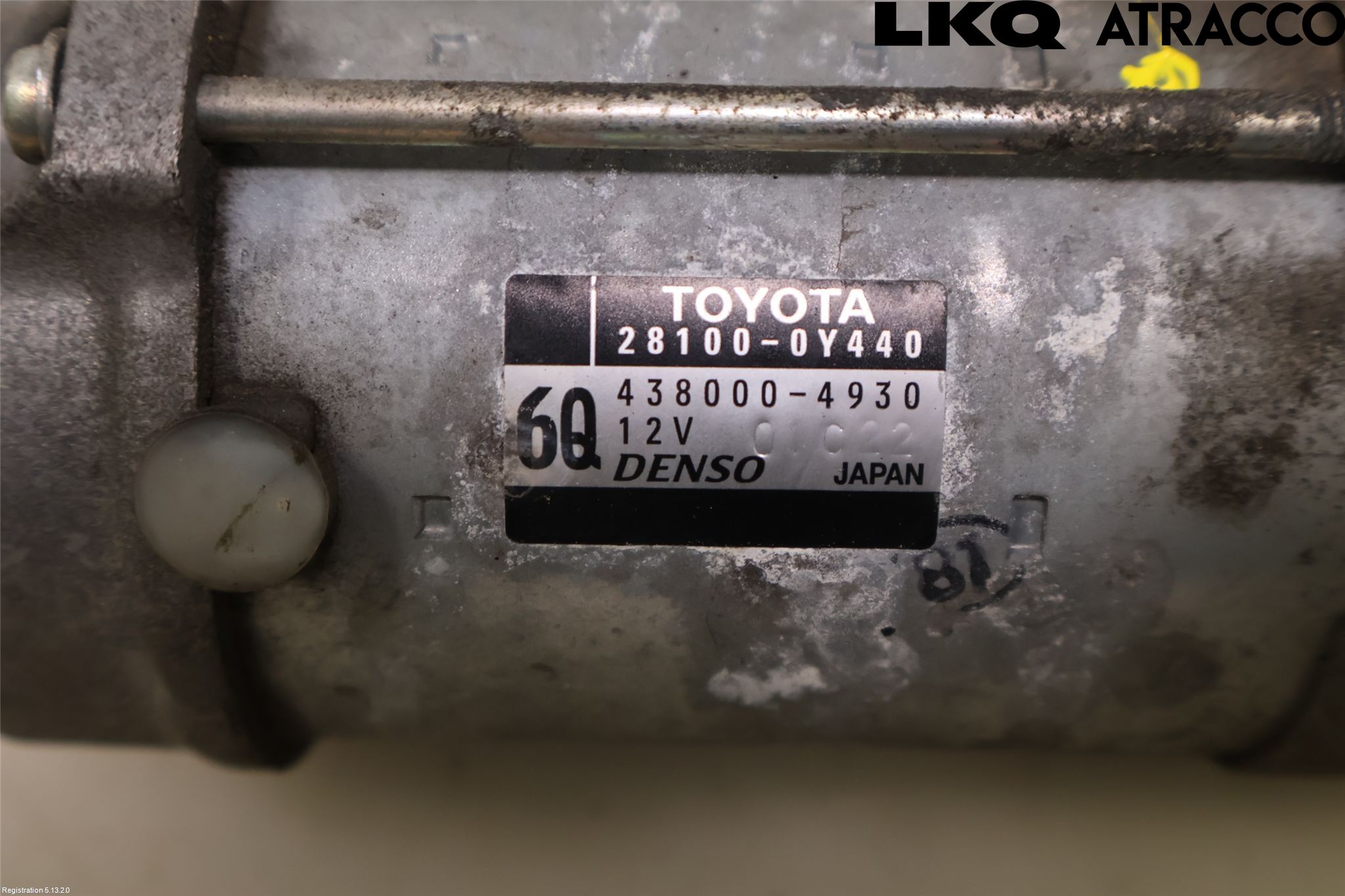Toyota COROLLA 19- Startmotor