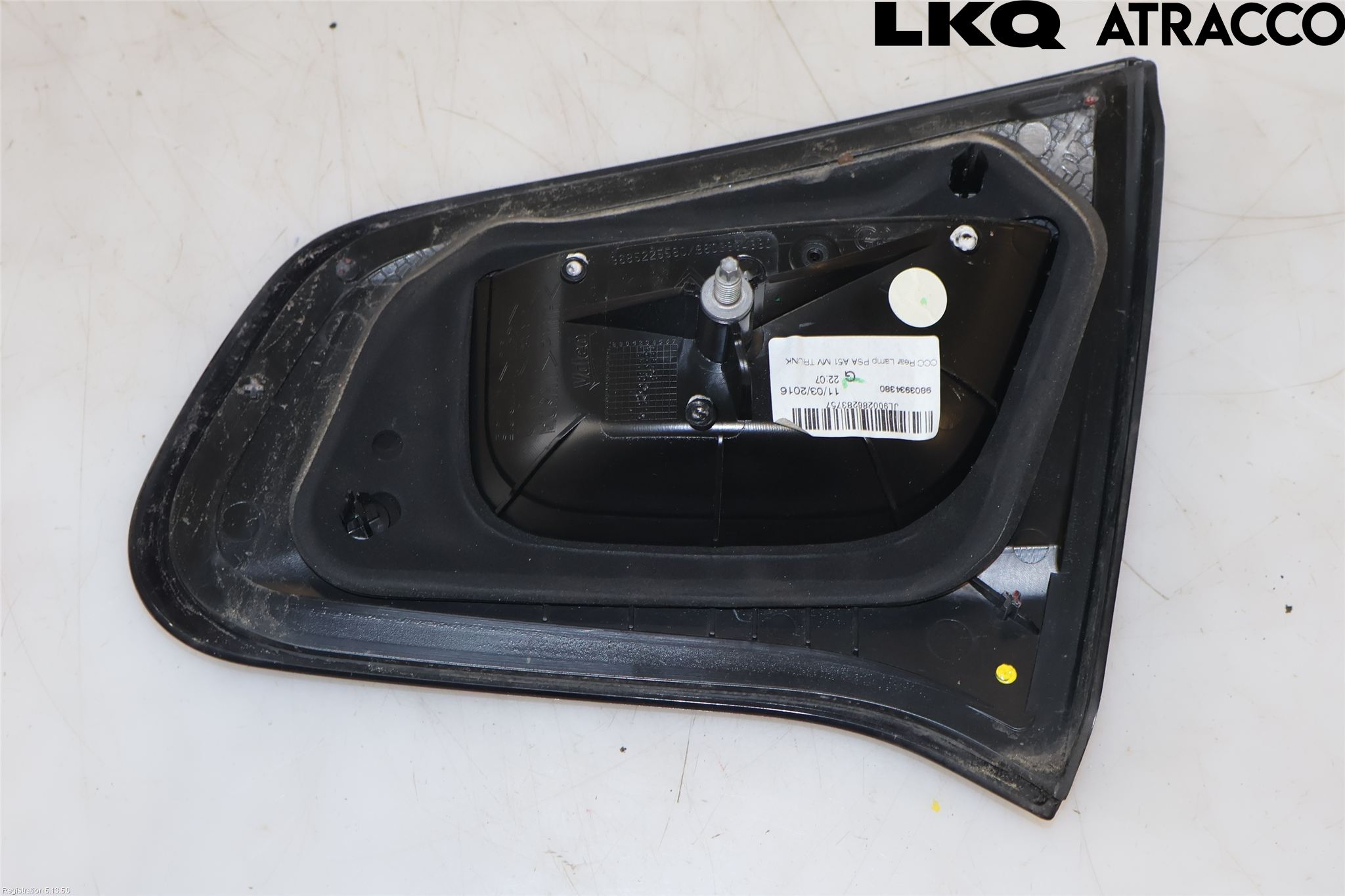 Citroen C3 10-17 Baklykt Venstre  På Luke(Indre