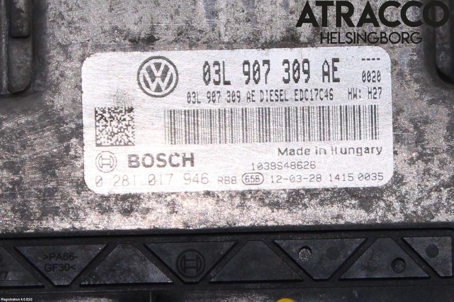 Volkswagen VW PASSAT CC 08-16 Styreenhet Dieselpumpe
