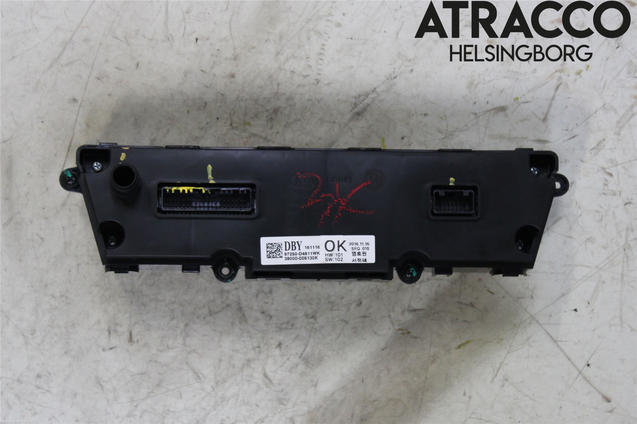 Kia OPTIMA 16-20 Varme Ac Betjening-Display