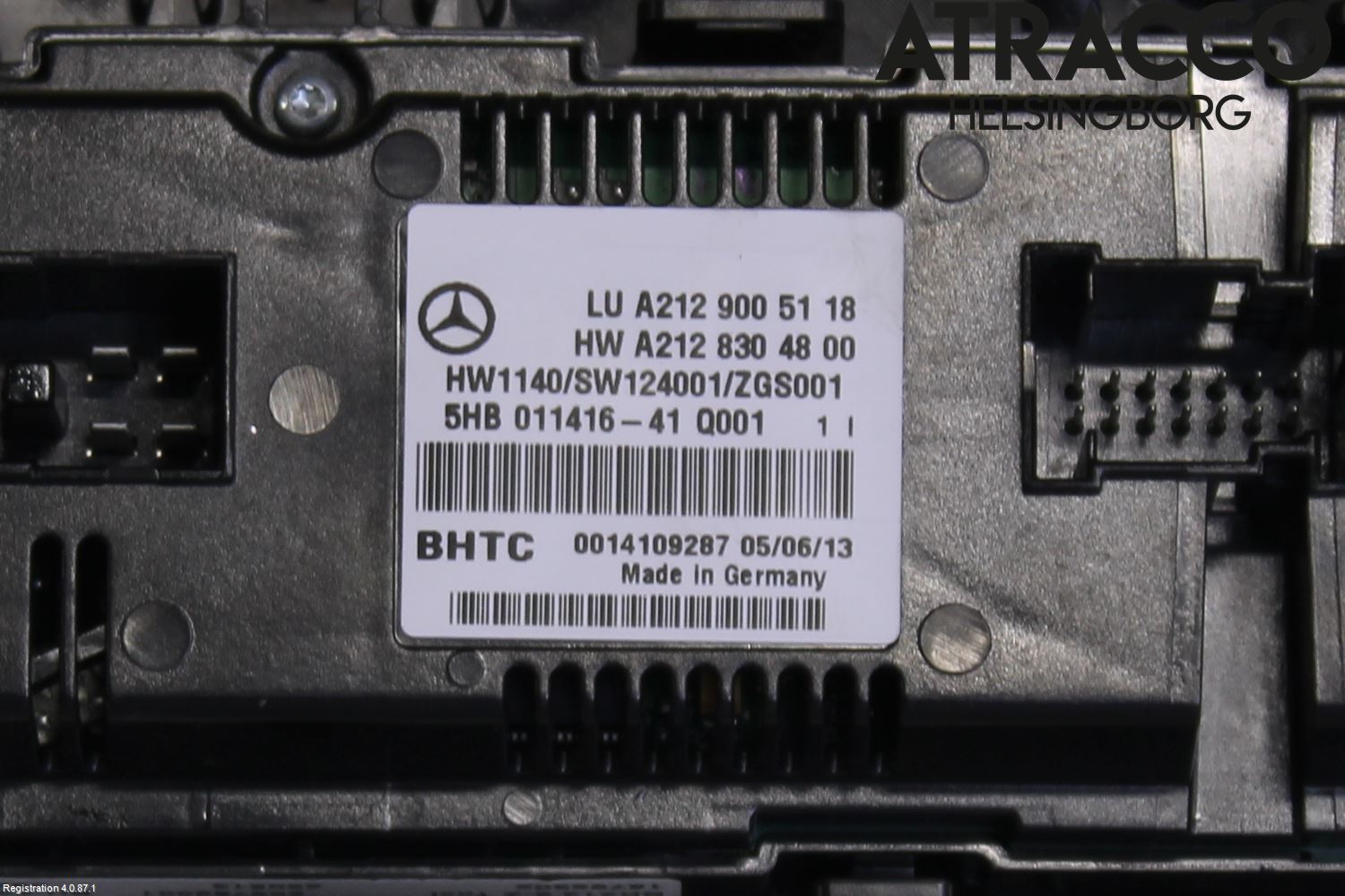 Mercedes-Benz MB E-KLASS (W212) 09-16 Varme Ac Betjening-Display