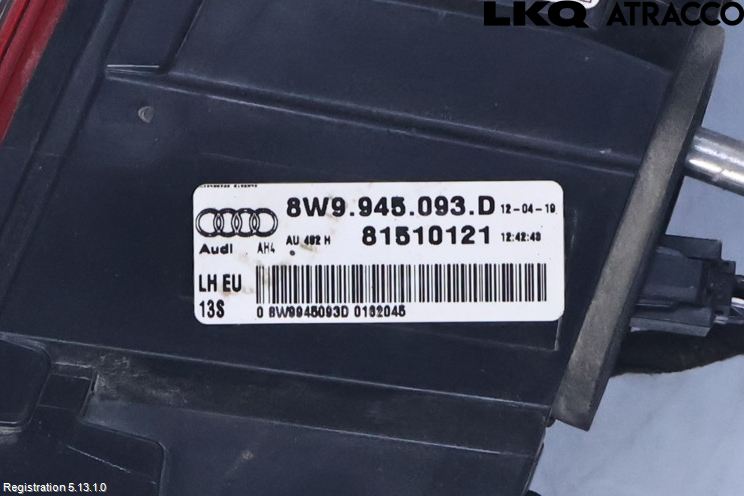 Audi A4 ALLROAD 17- Baklykt Venstre  På Luke(Indre