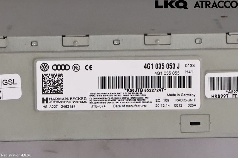 Audi A8/S8 4H 10-17 Stereo Radio