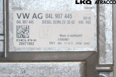 Volkswagen VW TRANSP/CARAVELLE (T6) 16-22 Styreenhet Dieselpumpe
