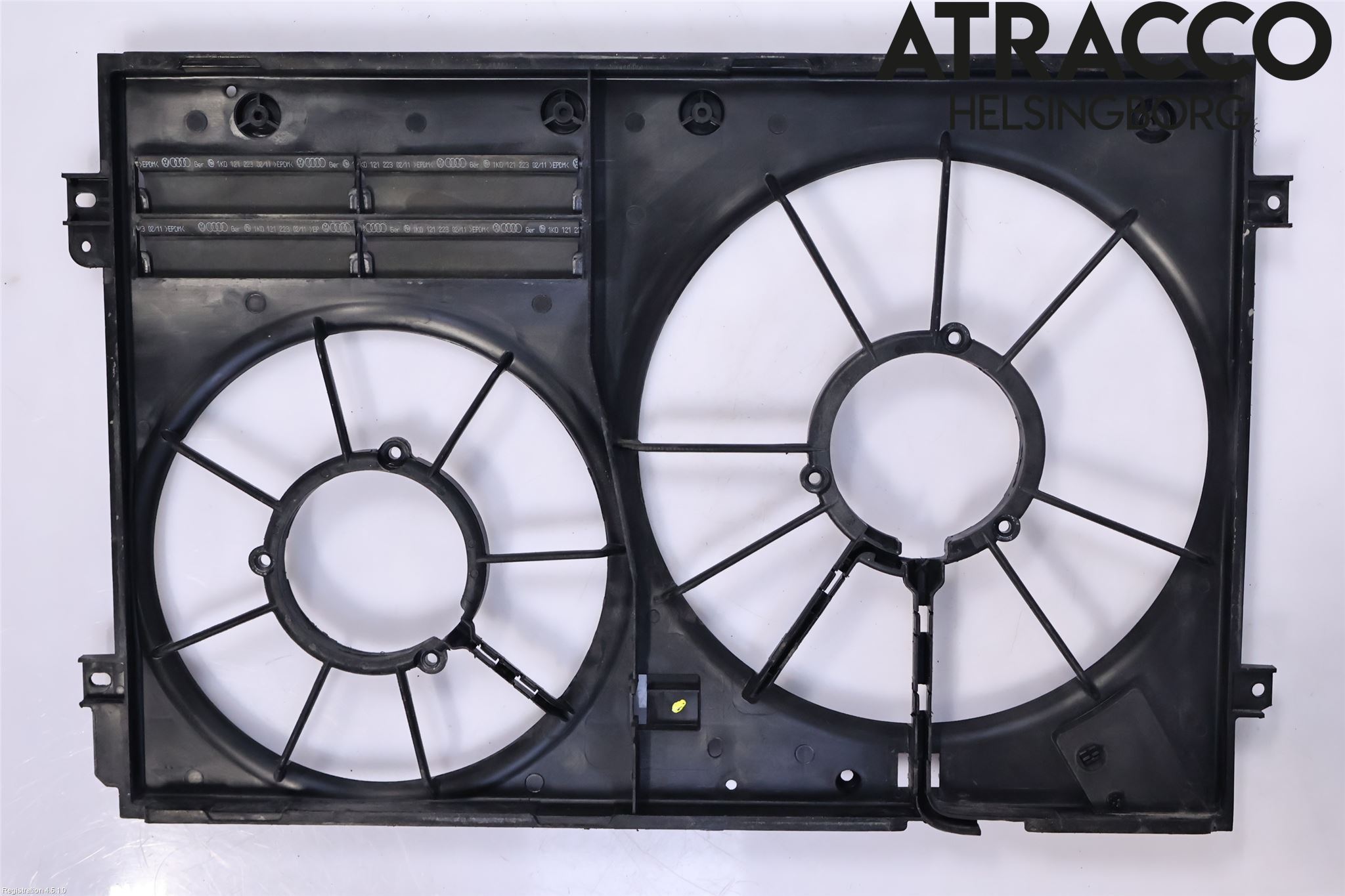 Volkswagen VW PASSAT 11-14 Kjølevifte-Radiator Hus-Kåpe