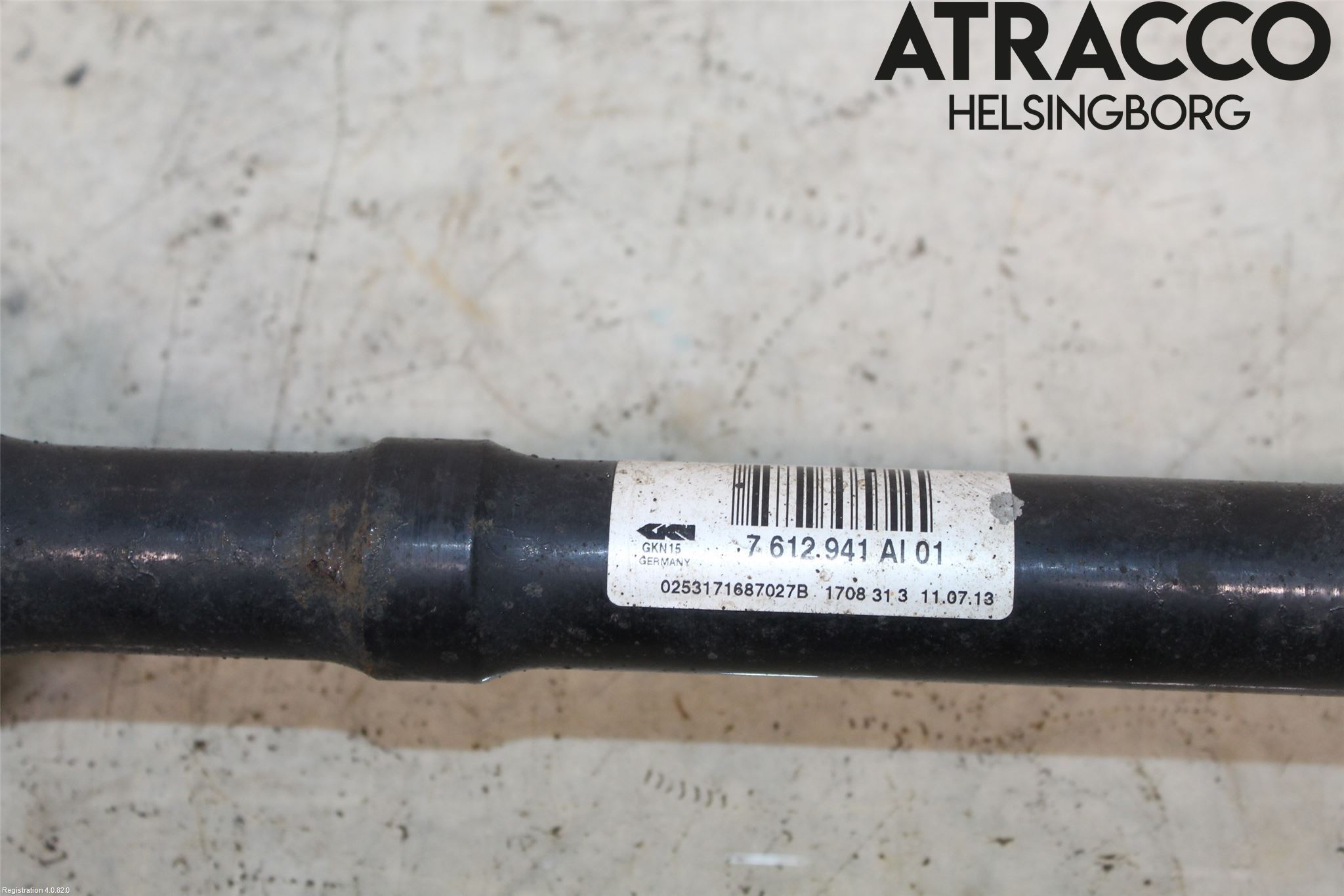 BMW 5 F10/F11/F18 09-17 Drivaksel Bak Kompl Venstre