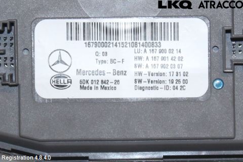 Mercedes-Benz MB GLE-KLASS (W167/V167/C167) 19- Styreenhet Klima