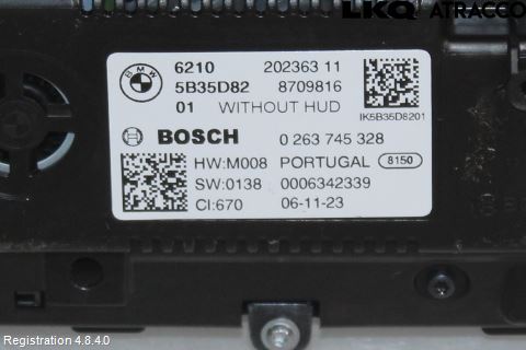 BMW 1 F40 19- Instr Kombinert