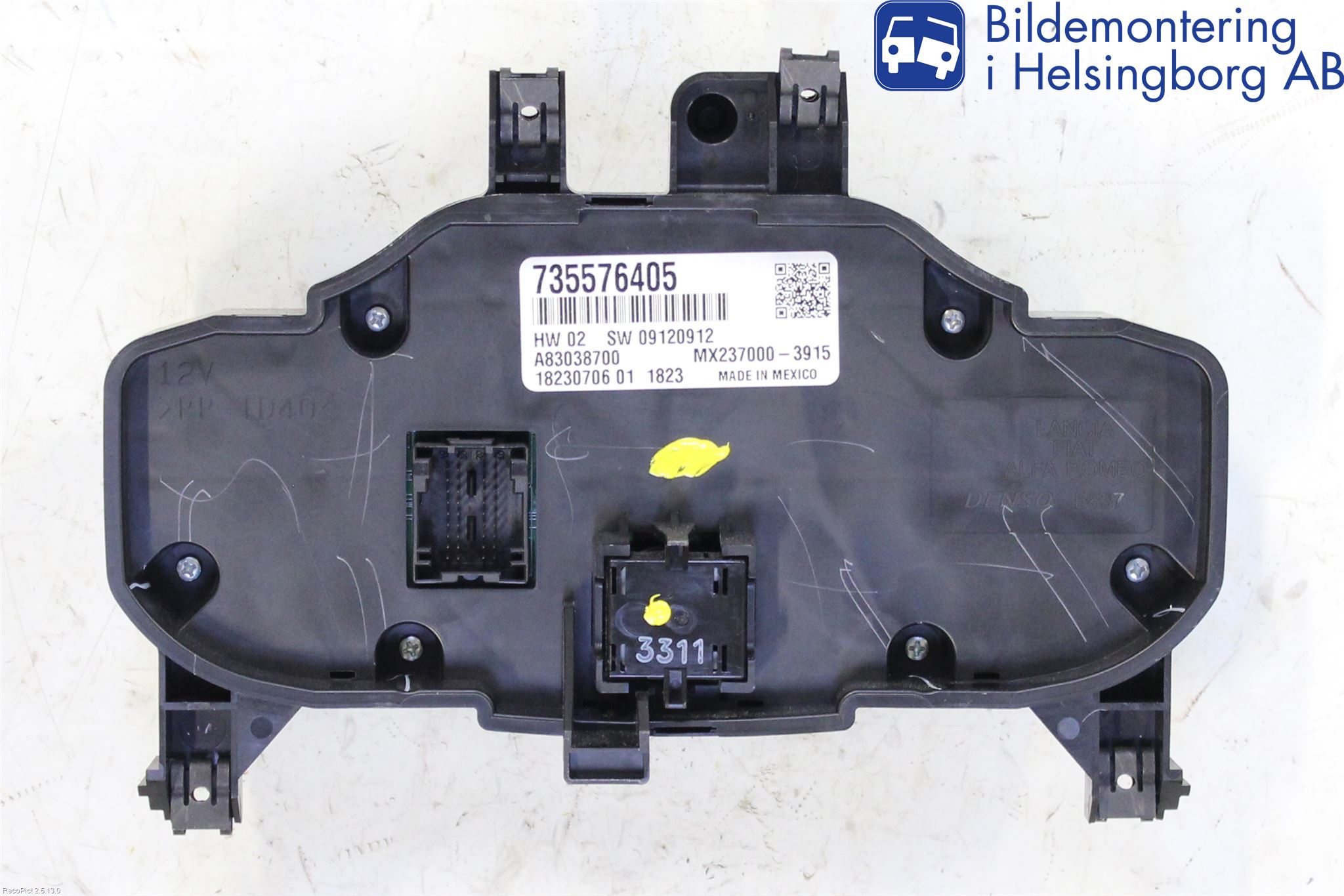 Fiat 500 07- Varme Ac Betjening-Display