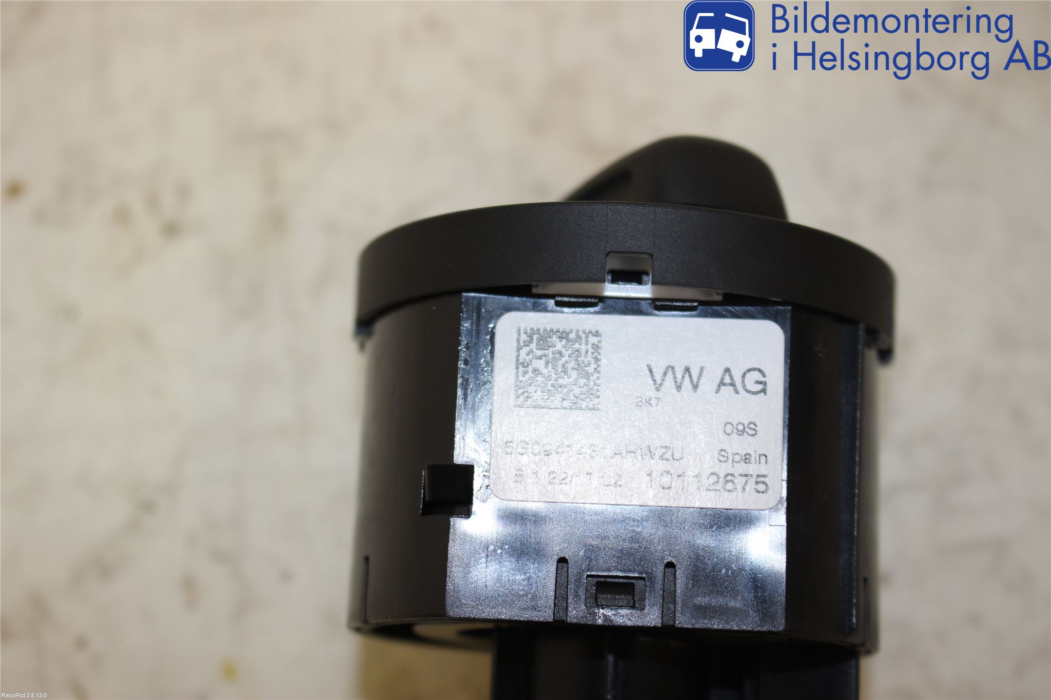 Volkswagen VW POLO 10-17 Bryter Hovedlys
