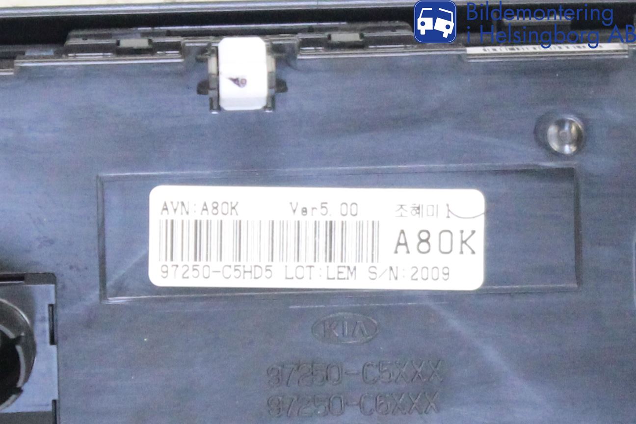 Kia SORENTO 15-20 Varme Ac Betjening-Display
