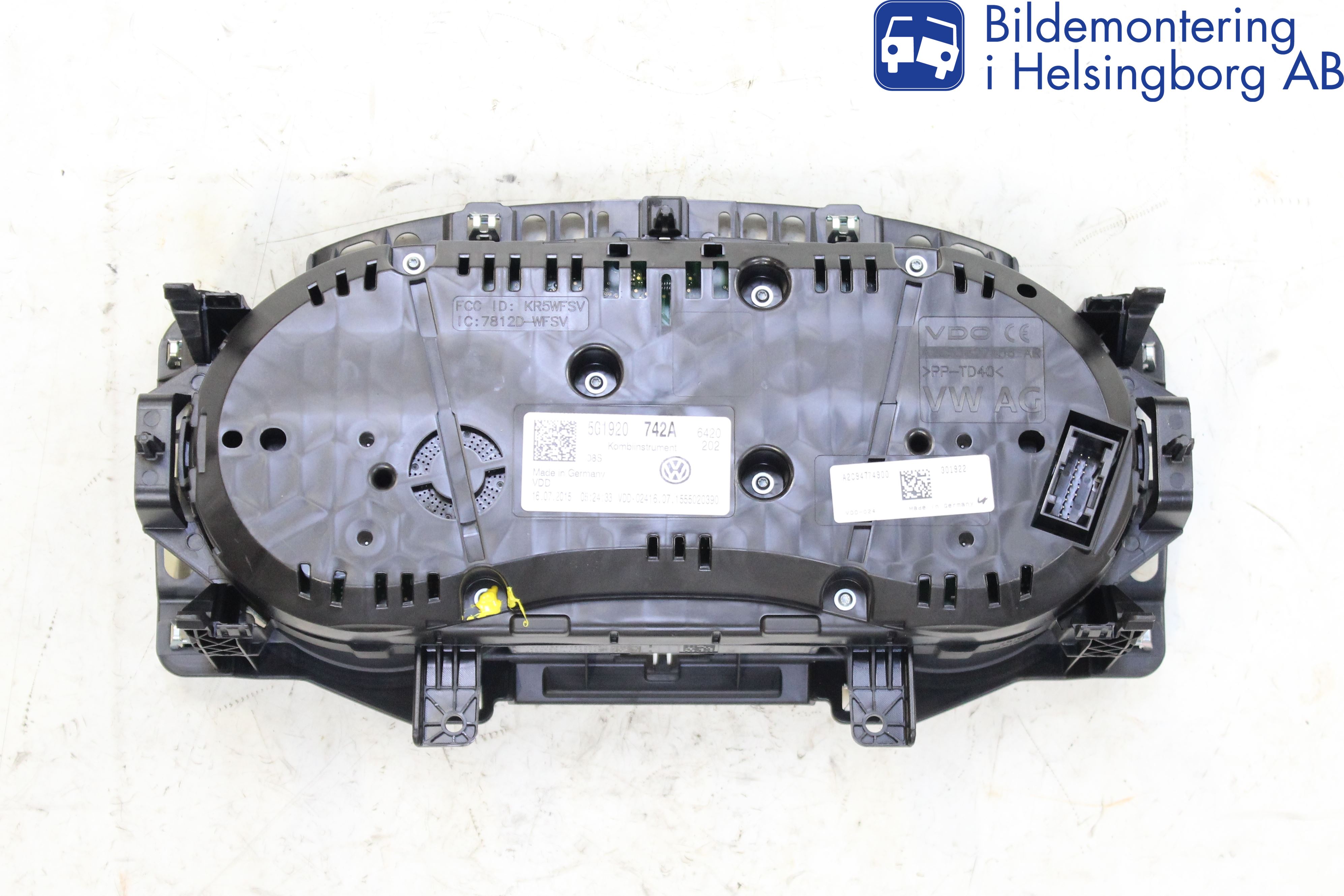 Volkswagen VW GOLF / E-GOLF VII 13-20 Instr Kombinert