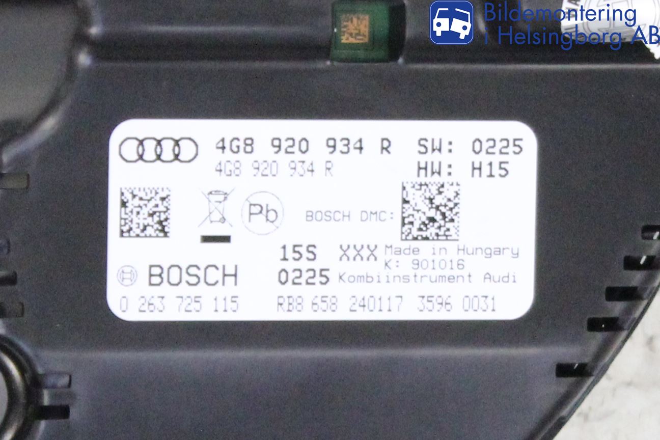 Audi A6/S6 4G 11-18 Instr Kombinert