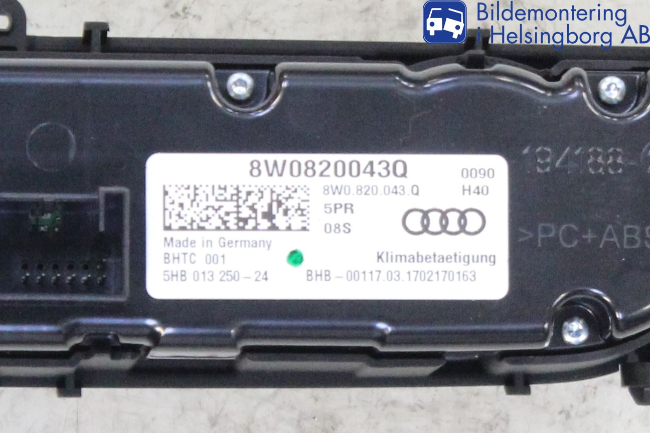Audi A5 17- Varme Ac Betjening-Display