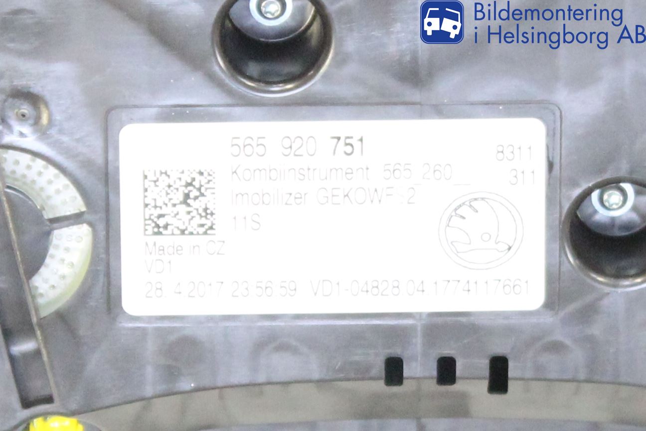 Skoda KODIAQ 17-24 Instr Kombinert