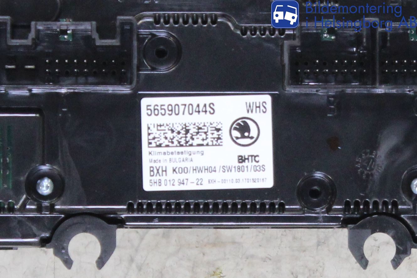 Skoda KODIAQ 17-24 Varme Ac Betjening-Display