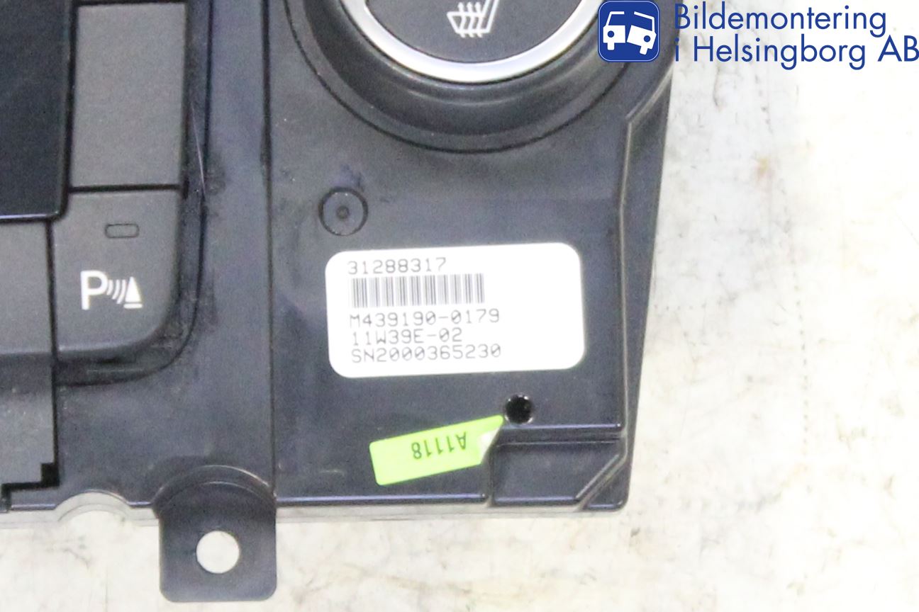 Volvo XC60 09-13 Varme Ac Betjening-Display