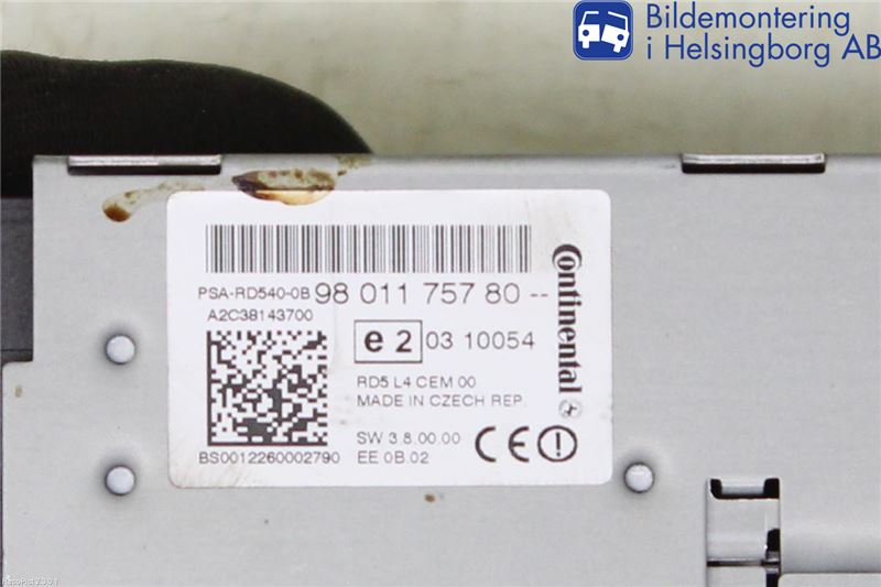Peugeot 508 11-18 Stereo Radio Med Cd