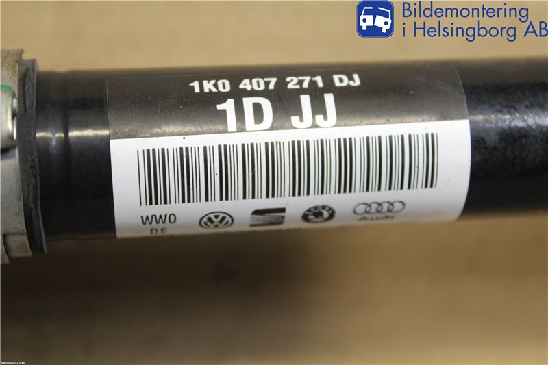 Volkswagen VW GOLF PLUS/CROSS GOLF 04-14 Drivaksel Foran Kompl Venstre