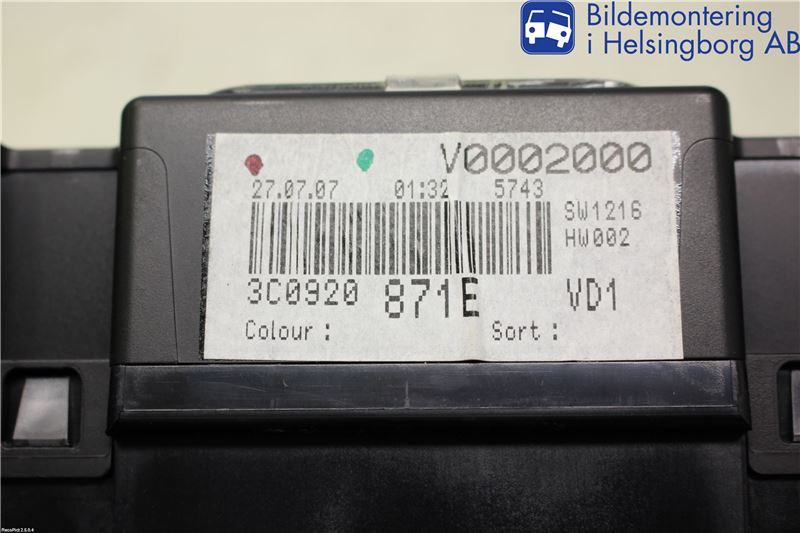 Volkswagen VW PASSAT 05-11 Instr Kombinert