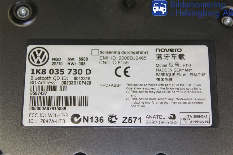Volkswagen VW PASSAT 05-11 Styreenhet Øvrig