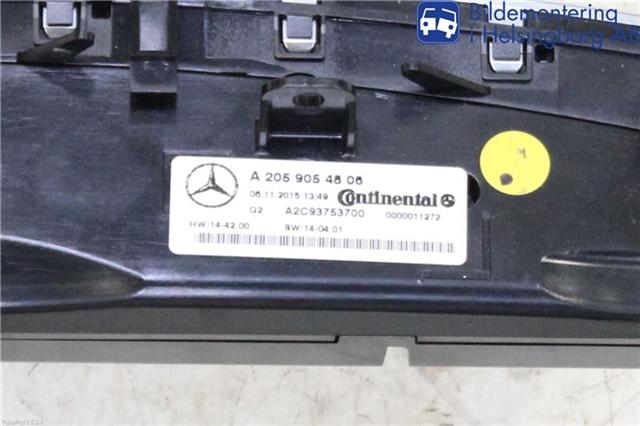 Mercedes-Benz MB GLC-KLASS (X253/C253) 15-22 Varme Ac Betjening-Display