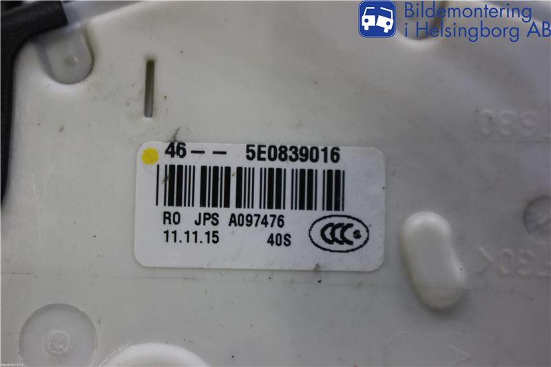 Volkswagen VW PASSAT 15-19 Sentrallåsmotor Høyre