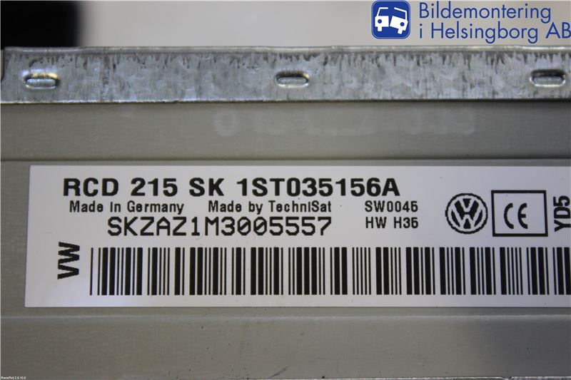 Skoda CITIGO / CITIGO E IV Stereo Radio Med Cd
