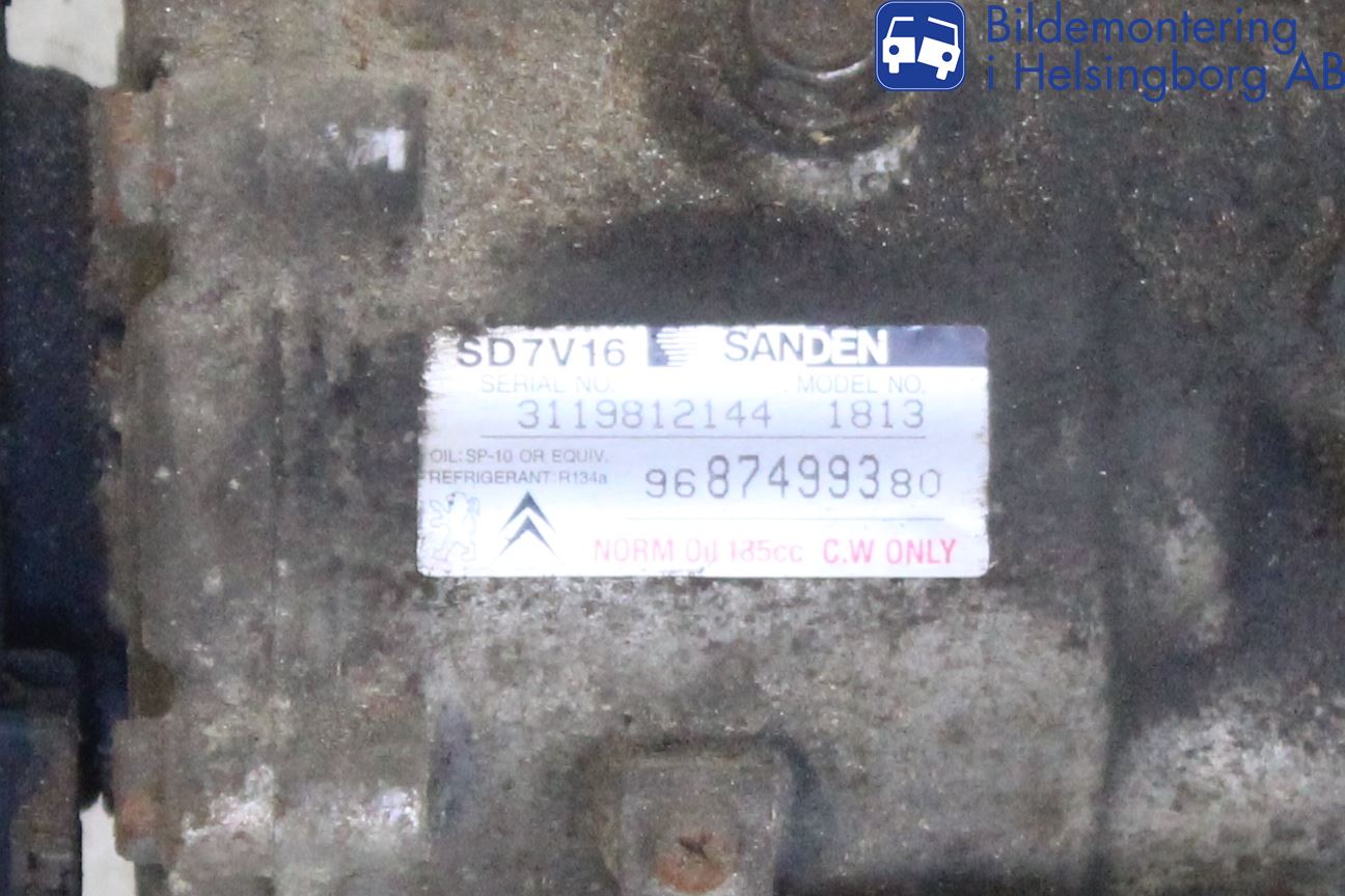 Peugeot EXPERT 07-14 Varme Ac Kompressor
