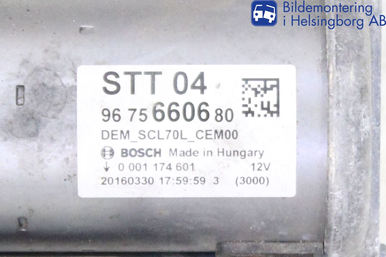 Peugeot PARTNER 16-18 Startmotor Diesel