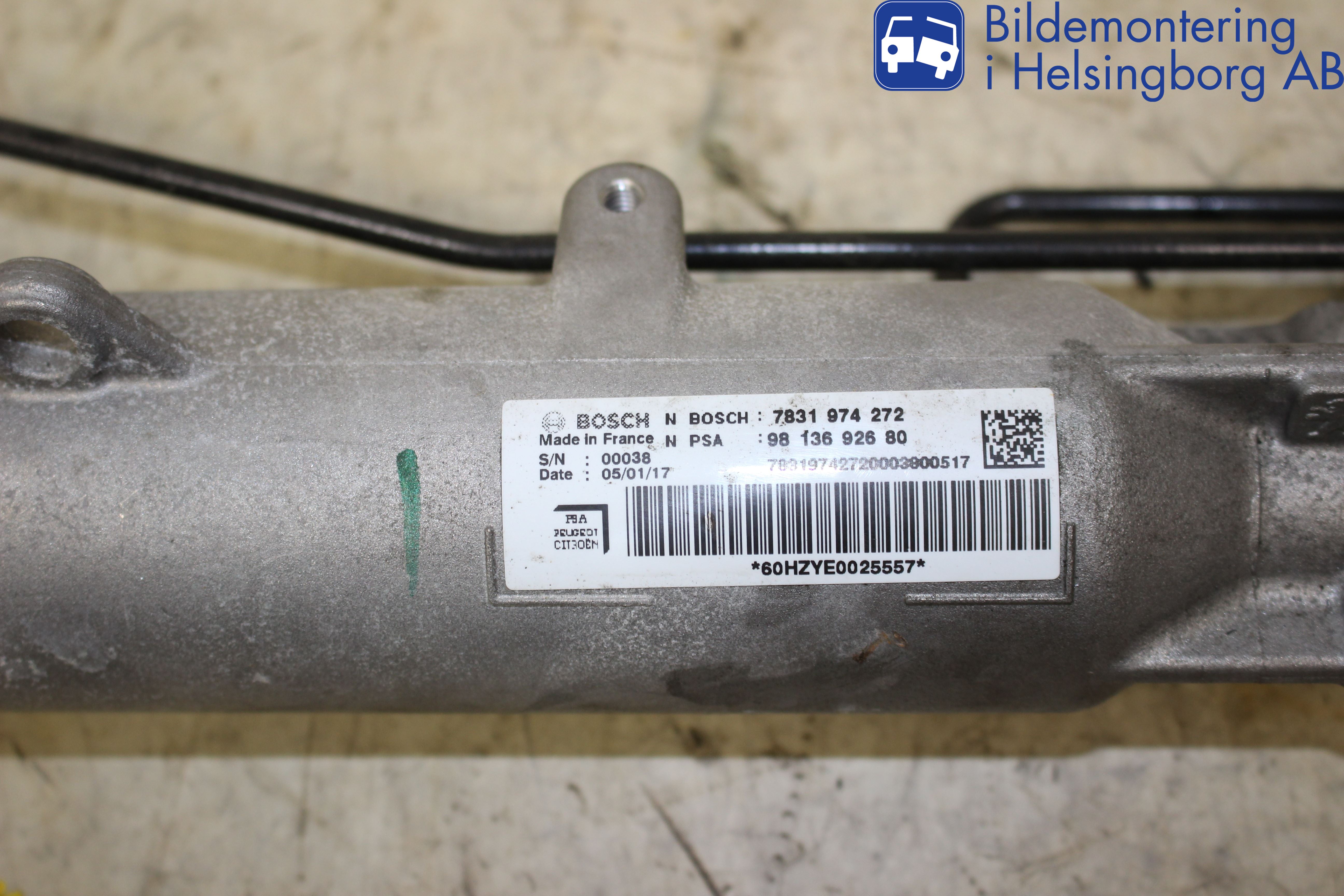 Peugeot EXPERT/E-EXPERT 17- Servo Snekke - Tannstang
