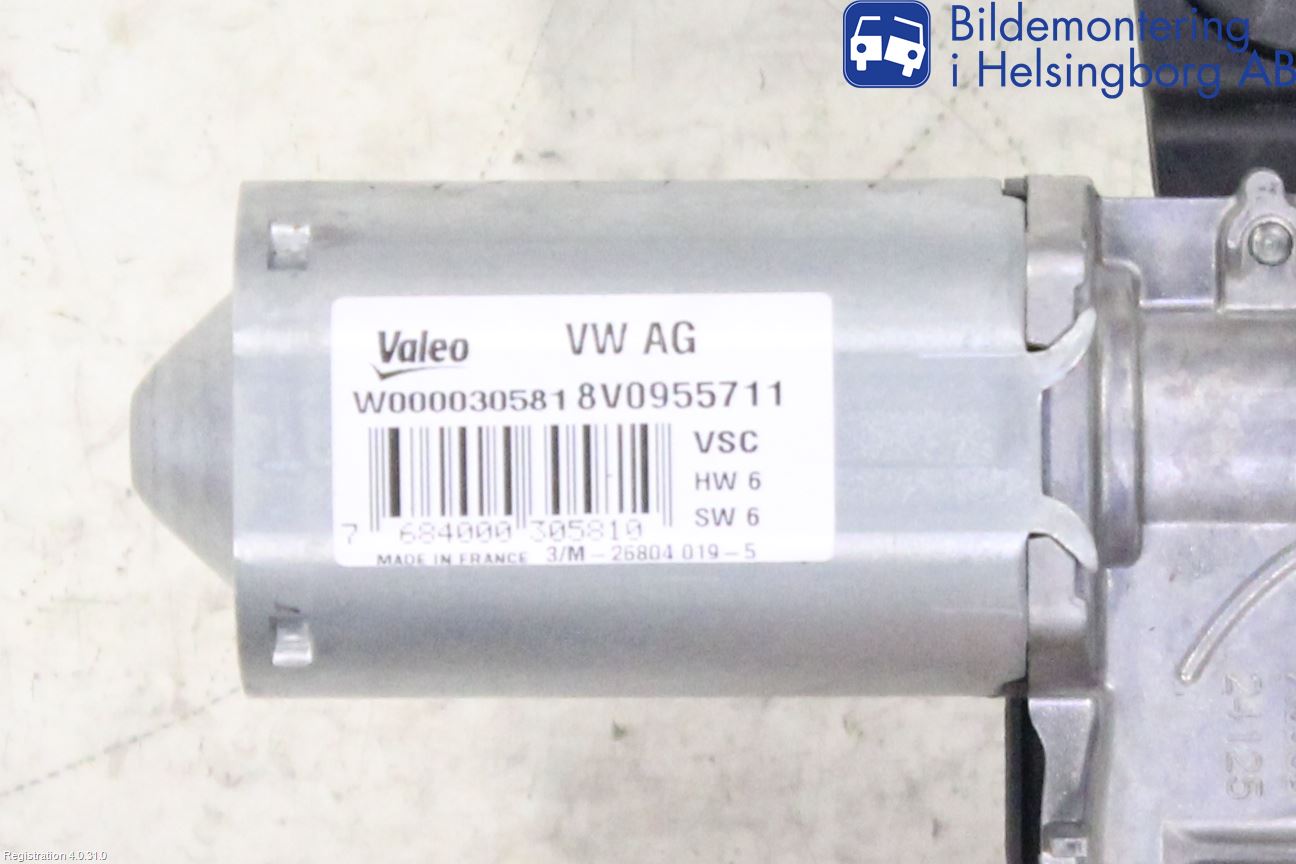 Audi A3/S3 8V 13-20 Viskermotor Bakluke