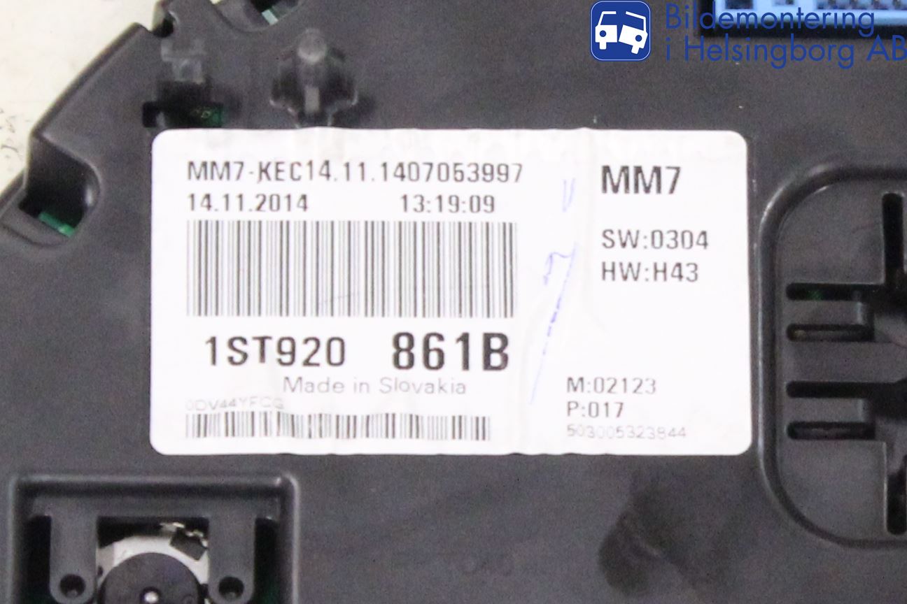 Skoda CITIGO / CITIGO E IV Instr Kombinert