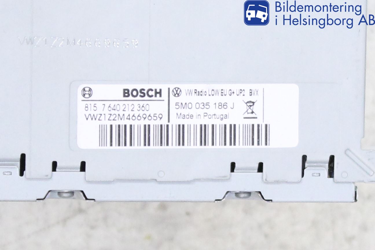 Volkswagen VW SHARAN 11- Stereo Radio Med Cd