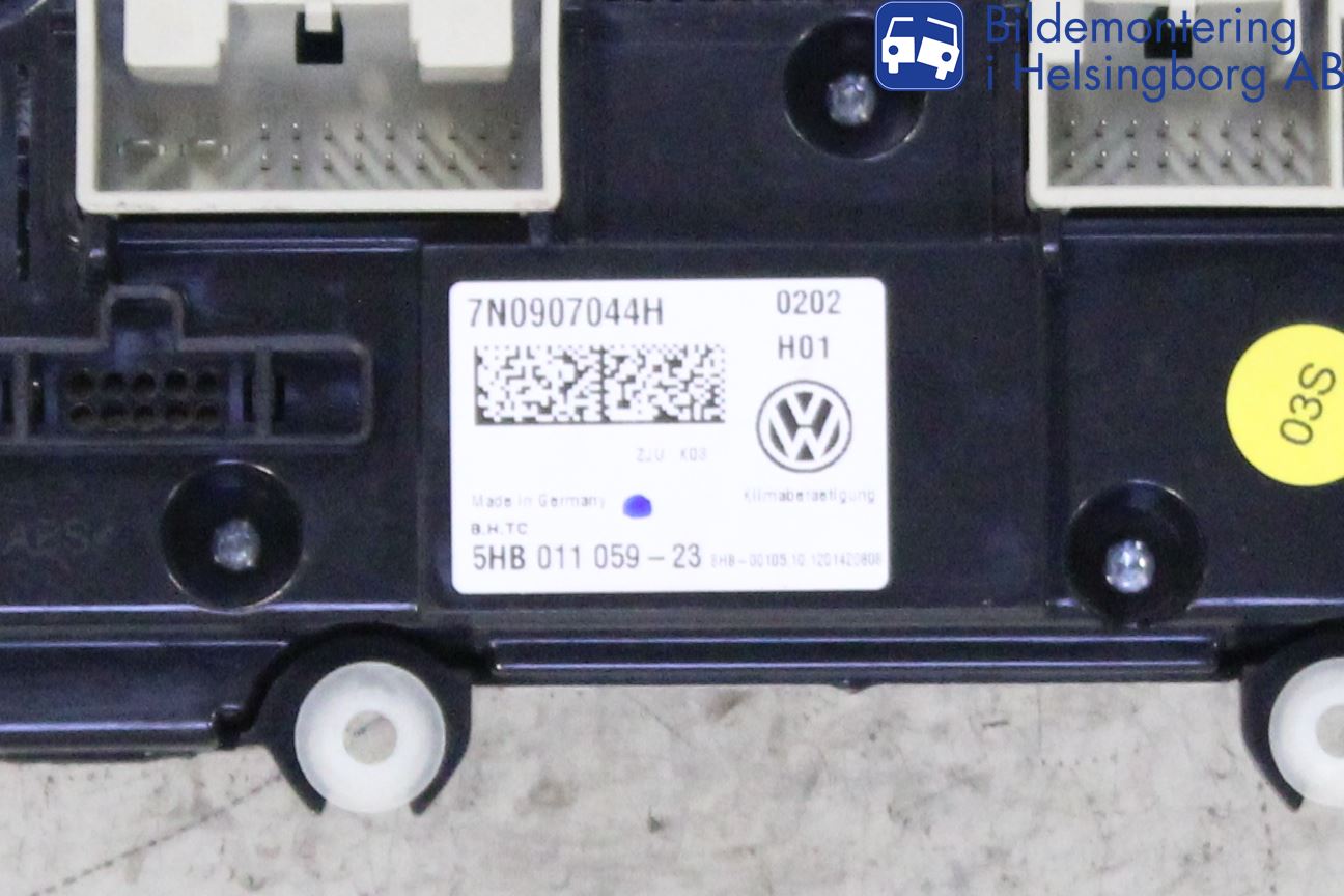Volkswagen VW SHARAN 11- Varme Ac Betjening-Display