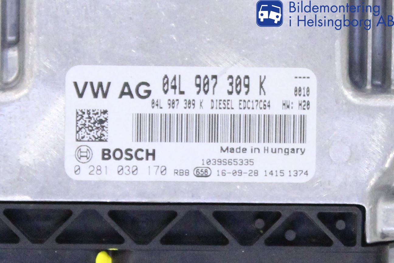 Volkswagen VW CADDY 16-20 Styreenhet Dieselpumpe