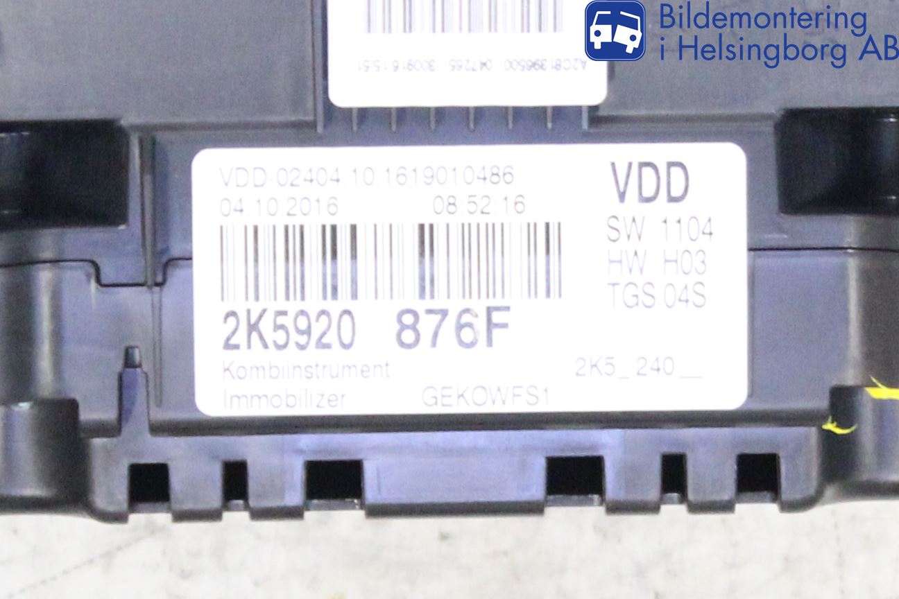 Volkswagen VW CADDY 16-20 Instr Kombinert