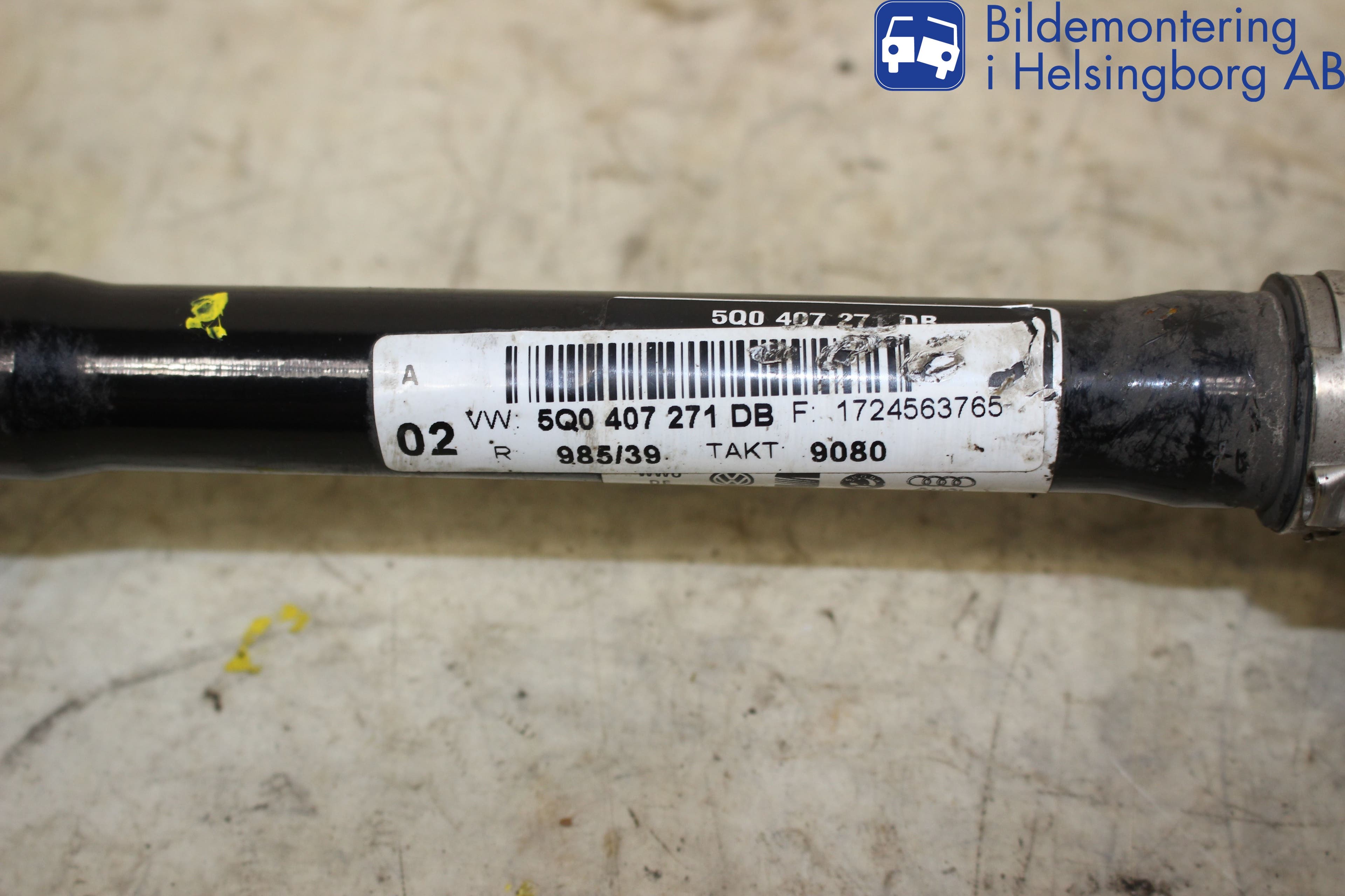 Volkswagen VW GOLF / E-GOLF VII 13-20 Drivaksel Foran Kompl Venstre