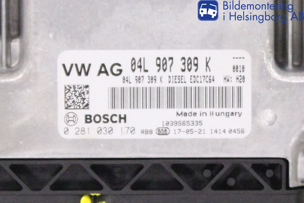Volkswagen VW CADDY 16-20 Styreenhet Dieselpumpe