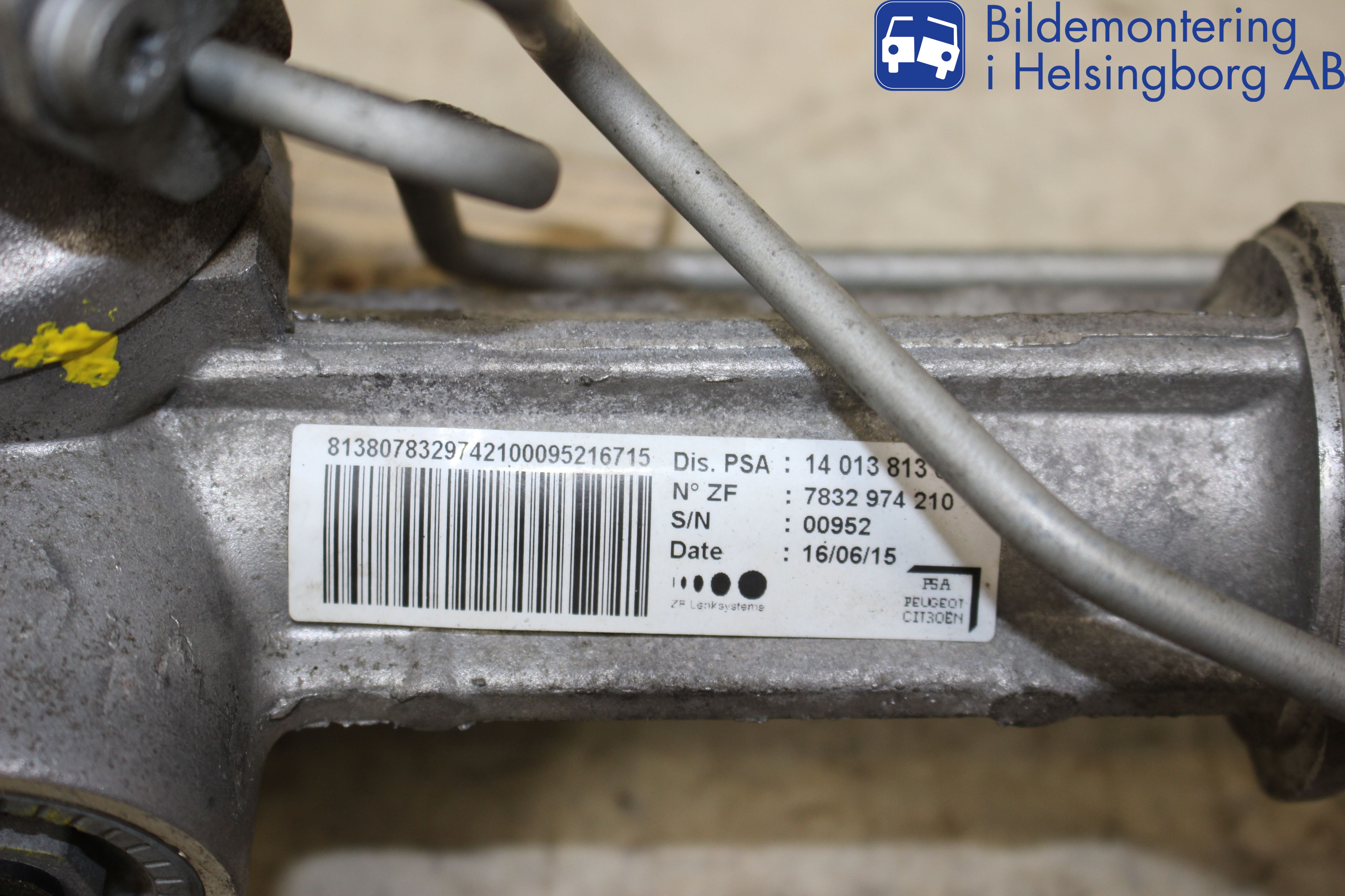 Citroen JUMPY 07-16 Servo Snekke - Tannstang