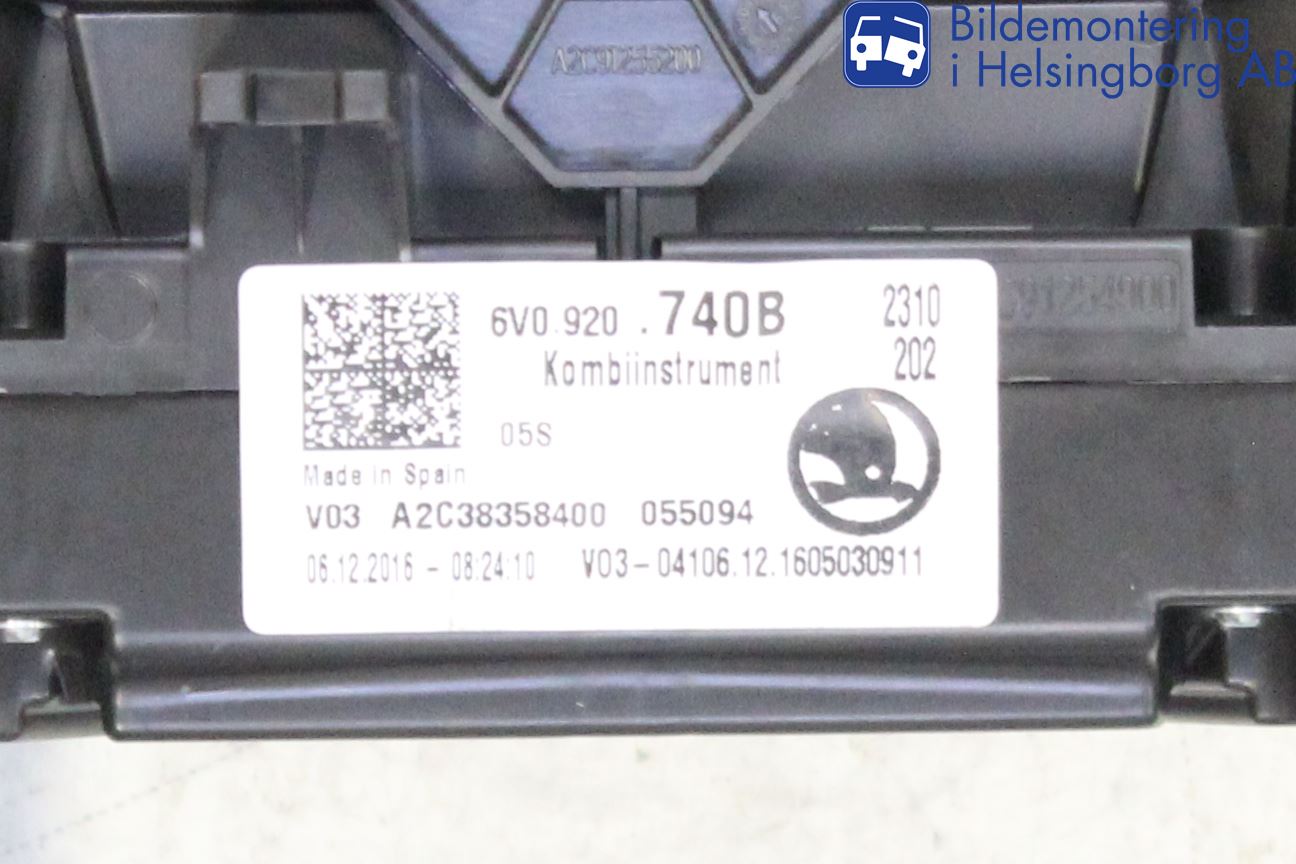 Skoda FABIA 15-21 Instr Kombinert