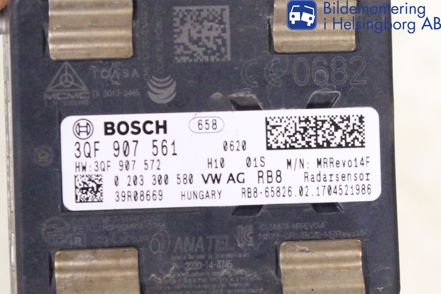 Volkswagen VW GOLF / E-GOLF VII 13-20 Sensor Fartsbegrensning