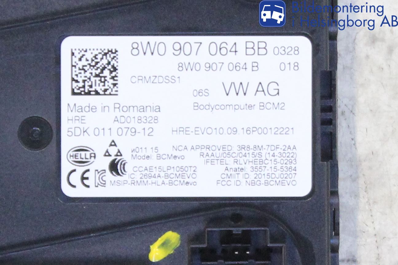 Audi A4/S4 B9 16-19 Styreenhet Klima