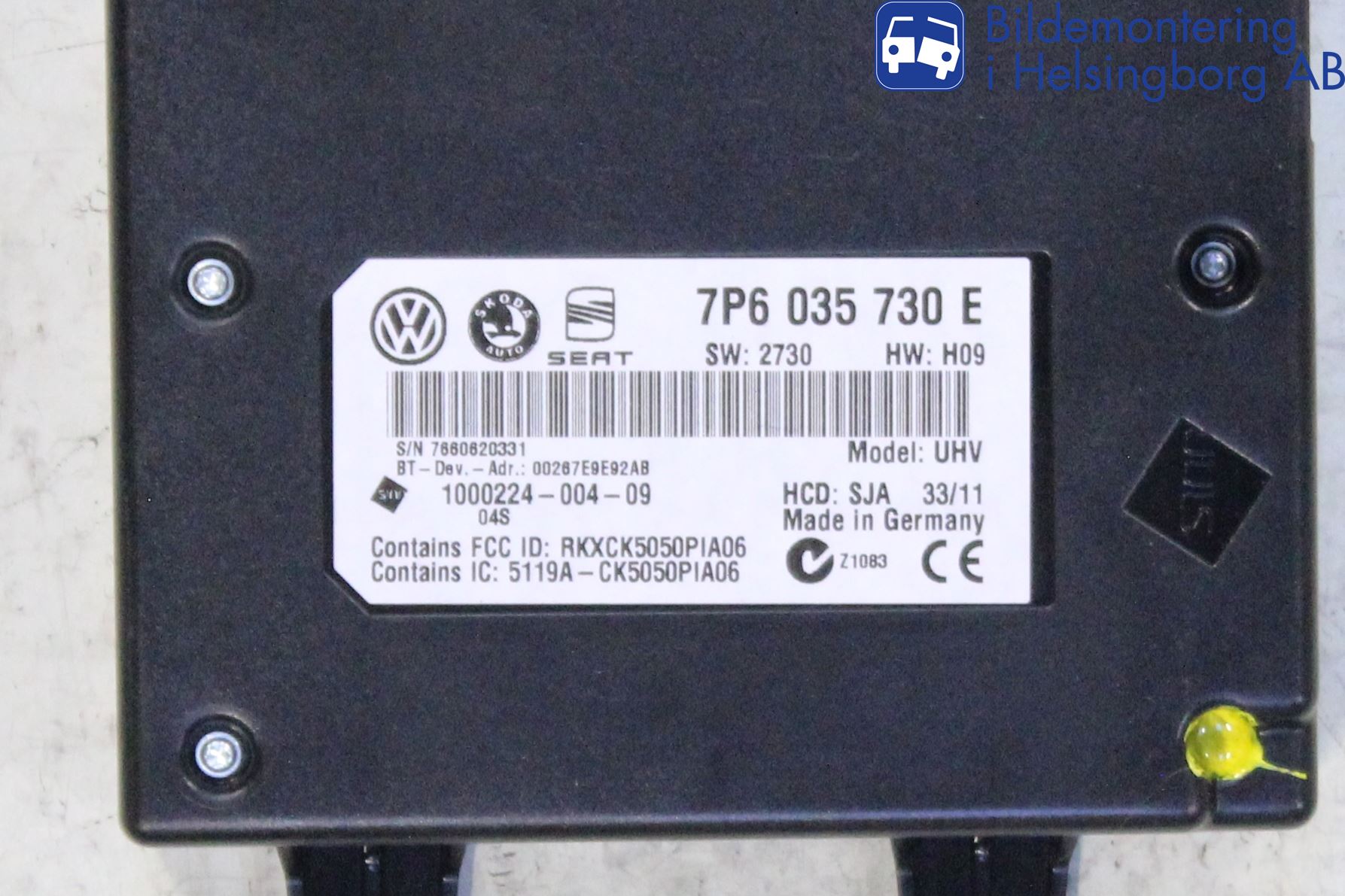 Volkswagen VW PASSAT 11-14 Styreenhet Øvrig