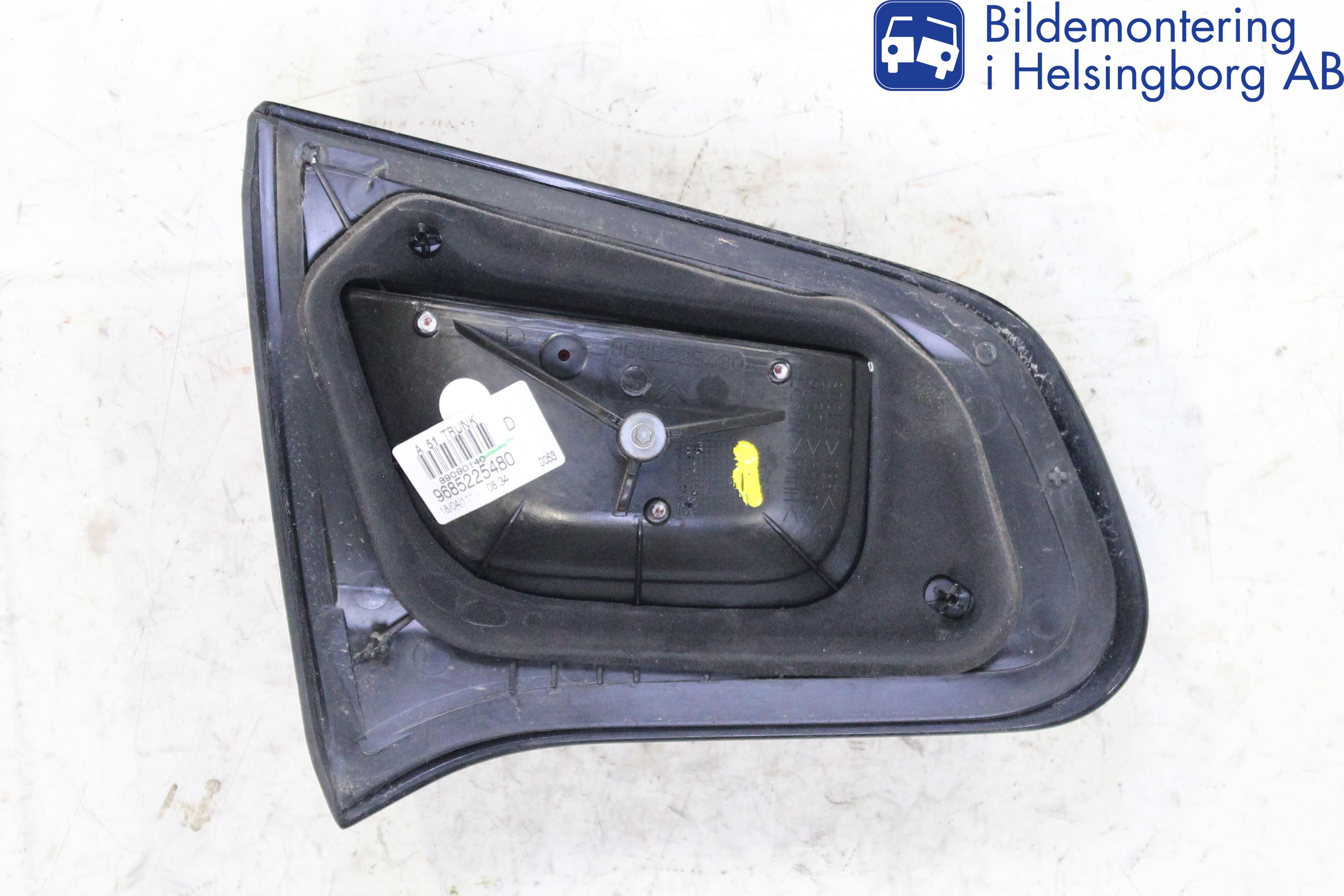 Citroen C3 10-17 Baklykt Høyre  På Luke(Indre)