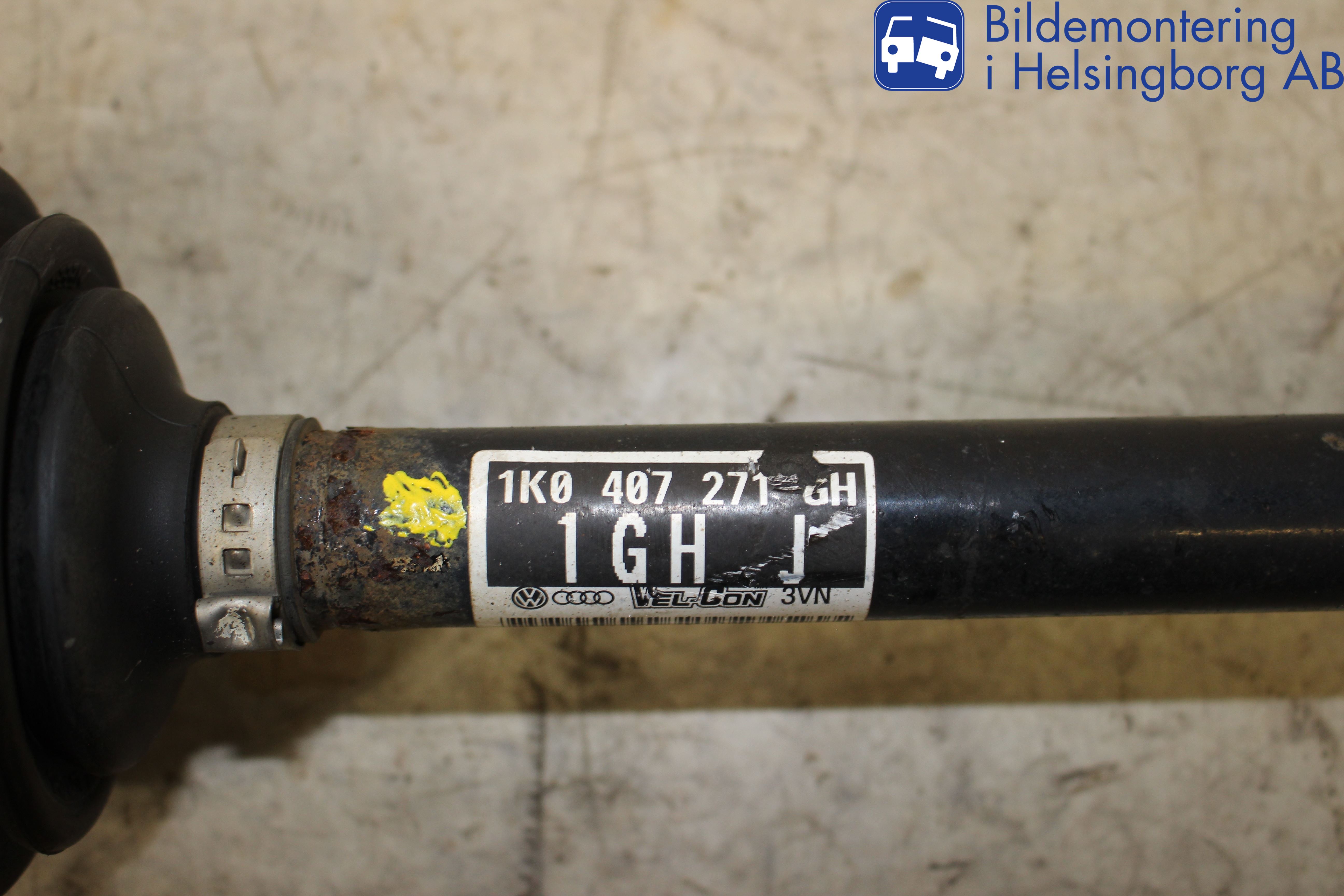 Volkswagen VW GOLF V 04-09 Drivaksel Foran Kompl Venstre