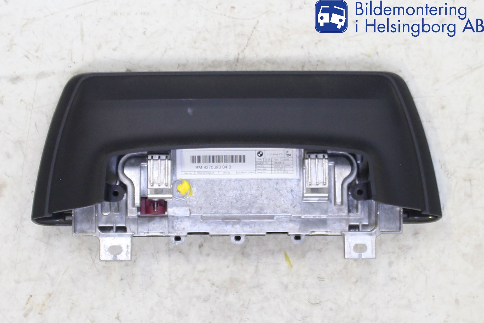 BMW 3 F30/F31/F80 12-19 Instr Skjerm Dvd-Gps-Ac-Tlf