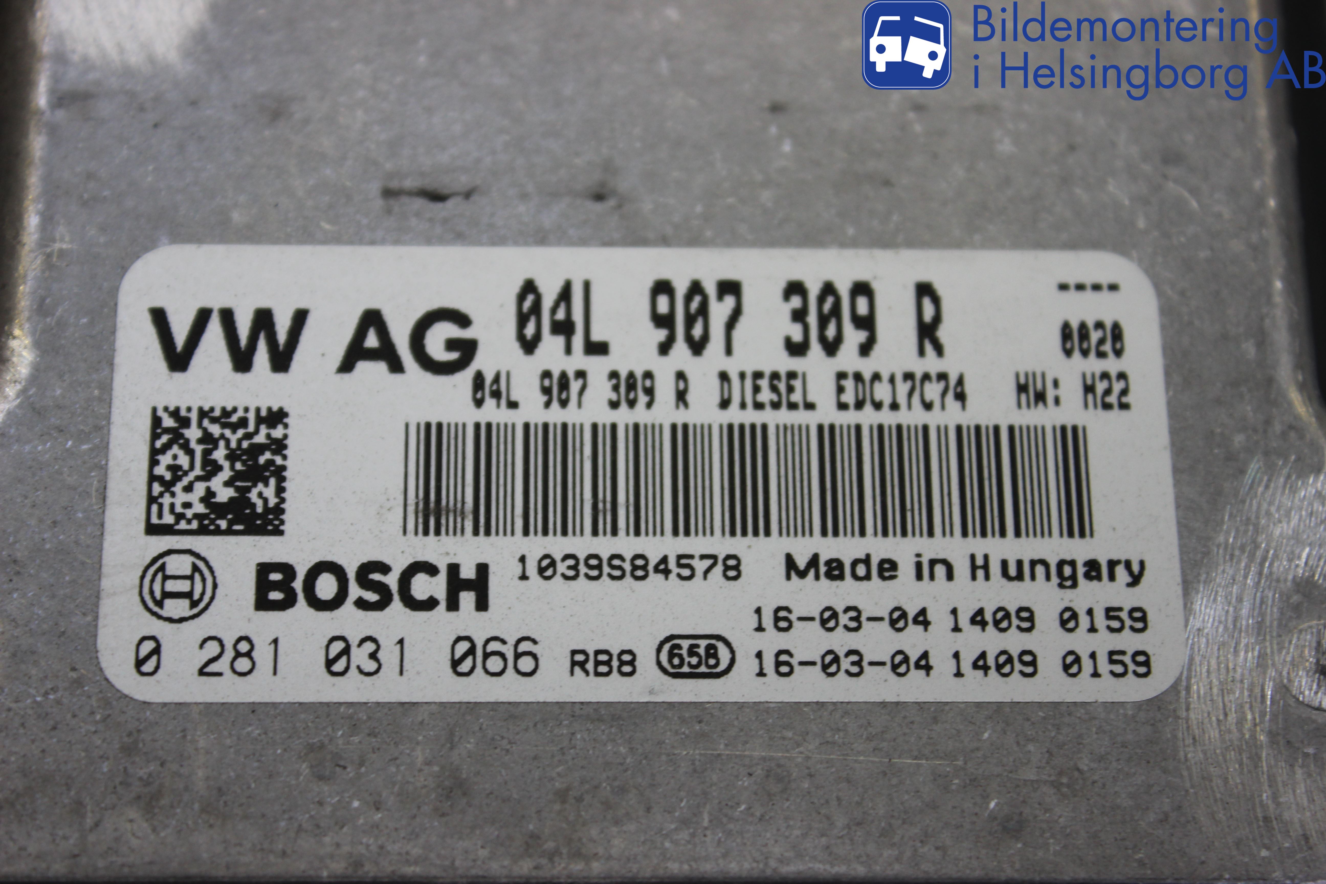Volkswagen VW GOLF / E-GOLF VII 13-20 Styreenhet Dieselpumpe